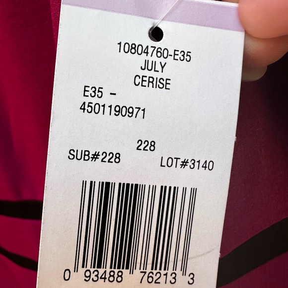 NWT~ Black Label by Evan-Picone Fuchsia Sleeveless Dress ~ Sz 6 - Picture 4 of 9